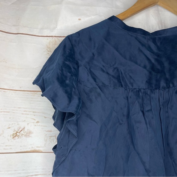 Joie • Blouse • 100% Curpo • Large • Blue • Lightweight - Picture 7 of 8